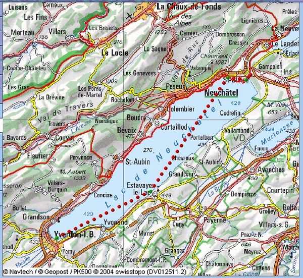 map of the route taken