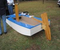 daggerboard on side of boat